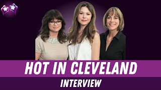 Hot in Cleveland Cast Interview  Wendie Malick Jane Leeves amp Valerie Bertinelli [upl. by Gaivn]