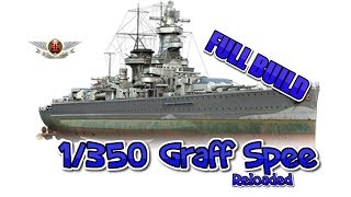 Academy 1350 Admiral Graf Spee Full Build reloaded [upl. by Ahsila890]