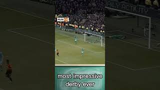 most impressive derby ever manchesterunited manchestercity derby football premierleague [upl. by Bridwell]