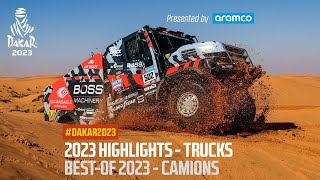 Trucks Highlights presented by Aramco Dakar2023 [upl. by Enorahs]