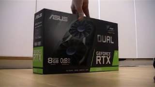 Unboxing Nvidia GeForce RTX 2070  ASUS  Dual fan [upl. by Standish]