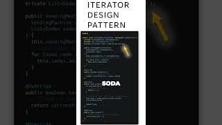 Master the Iterator Design Pattern Vending Machine in Java coding java programming software [upl. by Yelrac376]