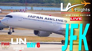 LIVE JFK John F Kennedy Airport Action  UN WEEK Plane Spotting [upl. by Ranna]