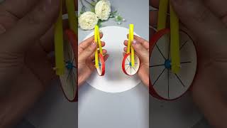 Simple Paper Folding  Dont Throw Paper Cups Turn Them into Bicycles in 20 Seconds [upl. by Ellemac]