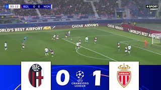 BolognaAS Monaco 01  UEFA Champions League 202425  Highlights della Partita [upl. by Gabel470]