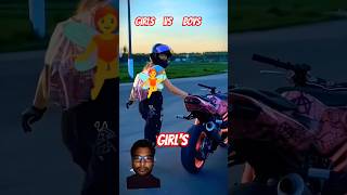 Girls Vs boys bike stant 😈🧚‍♀️🧚‍♂️🧚 trendingshorts bikeridingfunnybikeriderfamousoneweekno1 [upl. by Sheena754]