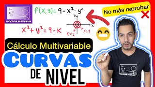 ✅CURVAS de NIVEL Ejemplo 1  𝙁𝙖𝙘𝙞𝙡í𝙨𝙞𝙢𝙤 💯​😎​🫵​ CÁLCULO MULTIVARIABLE [upl. by Ahsin]