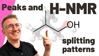 NMR of 2methylpropan1ol for Alevel Chemistry  HNMR  H NMR splitting patterns of alcohols [upl. by Annavas]