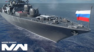 RF Admiral Panteleyev  Kapal premium terbaik tier 2  Modern Warships online gameplay [upl. by Aramot10]