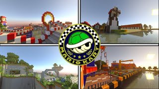 Mario Kart in Minecraft Remastered Shell Cup [upl. by Ledeen753]