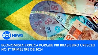 Economista explica porque PIB brasileiro cresceu no 2º trimestre de 2024 [upl. by Akit]