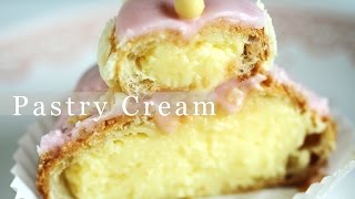 Pastry Cream Recipe  Crème Pâtissière 커스터드 크림 만들기 Basic French Baking 커드크림 만들기 한글자막 [upl. by Hairahs]