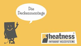 Deckenmontage einer heatness Infrarotheizung [upl. by Eaner]