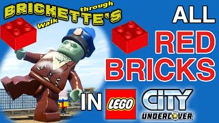 ALL 40 Red Bricks Locations in LEGO City Undercover [upl. by Revart]