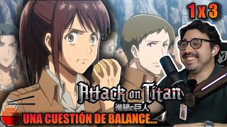 SE LO DIERON EN BANDEJA DE PLATA  Reaccionando por primera vez a AOT en español  1x3 [upl. by Akimit532]