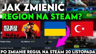 JAK ZMIENIĆ REGION NA STEAM PONAD 2 RAZY TAŃSZE GRY  PORADNIK 2024 [upl. by Aisiram442]