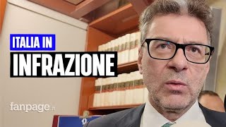 Giorgetti quotProcedura di infrazione Ue prevista Tagli Valuteremo quali misure sono utiliquot [upl. by Ranna]