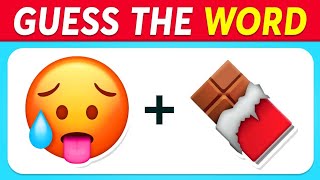 Guess the WORD by Emoji 🤔 Emoji Quiz  Easy Medium Hard 🙈 [upl. by Kacy150]