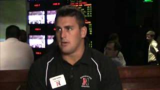 2009 CAA Football Media Day Video Blog  Northeasterns Craig Kenney [upl. by Ezra]