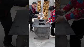 Part 831stove factory direct sales Heating artifact smokeless wood stove The wood [upl. by Tayler7]