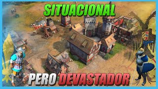 El Palacio de Burgrave DESTROZA  Age of Empires 4 [upl. by Ancilin]