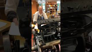 Howard shares a golf joke while letterpress printing [upl. by Bouchier]