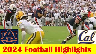 California vs Auburn Football Game Highlights 9 7 2024 [upl. by Illene387]