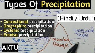 Types of precipitation  Engineering Hydrology  Water Resource Engineering [upl. by Annahsohs305]