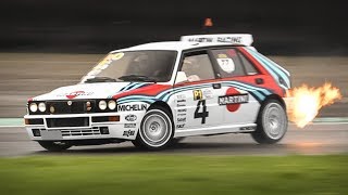 Lancia Delta HF Integrale Evoluzione having fun on wet amp slippery track [upl. by Khalid]