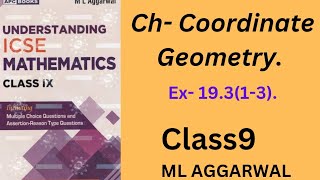 Coordinate geometry class 9ex19313ml aggarwal [upl. by Fidelia]