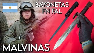 BAYONETAS ARGENTINAS GUERRA MALVINAS  FN FAL [upl. by Ilaw309]