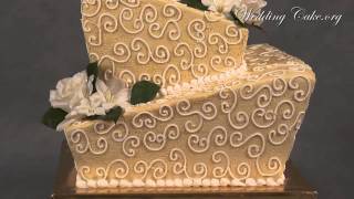 Square Wedding Cakes  Ivory Wedding Cakes  Extreme Passion [upl. by Florin]