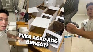 AFRICAN GRAY UNBOXING IBA KA BOY TAPANG [upl. by Tahpos]