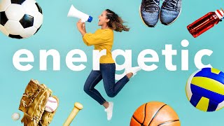 No Copyright Background Music Energetic Sports Cool Upbeat Guitar IntroOutro  Energizer by Aylex [upl. by Krm]