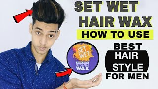 How To Use Setwet Hair Wax  HINDI  2018 Best Indian Mens Hair Style [upl. by Atnauqal]