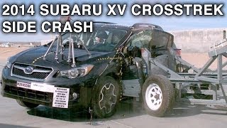 2014 Subaru XV Crosstrek  Side Crash Test  CrashNet1 [upl. by Matthaus]