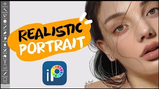 Ibis Paint X Tutorial Realistic Digital Painting Process [upl. by Bush]