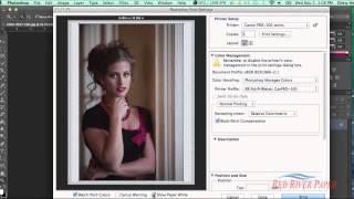 UPDATED VERSION SEE DESCRIPTION  Using printer color profiles Photoshop CC CS6 Canon Mac [upl. by Elianore]