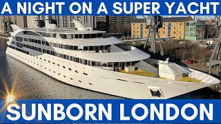 I spent a night on a SUPER YACHT  the Sunborn London [upl. by Itnavart]