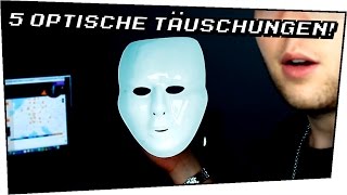 5 OPTISCHE TÄUSCHUNGEN zum SELBER MACHEN  Mit Alexander Straub  Heimexperimente 72 [upl. by Stuckey]