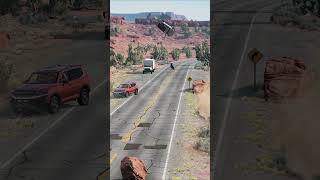 Realistic Highway Car Crashes 104 [upl. by Ainoda]