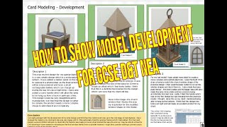 GCSE DampT Coursework Developing ideas [upl. by Notlad]