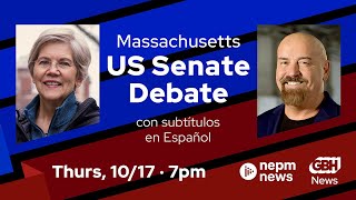 Massachusetts US Senate Debate 2024 Senator Elizabeth Warren and John Deaton [upl. by Ludeman121]