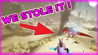 WE STOLE THEIR GIGAS AND RED OSD LOOT   Official 6 Man  ARK Survival Evolved Gameplay [upl. by Anires]