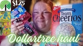 dollartree haulbrand name cerealTastebeauty lip balms1 food finds score dollartreehaul haul [upl. by Doralynn]