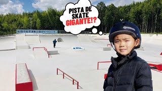 Conhecendo uma das maiores pistas de skate do Japão 🇯🇵 [upl. by Ninos]