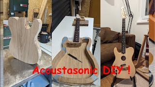 DIY Fabrication Guitare Acoustasonic de A à Z LirycWood [upl. by Giustino]