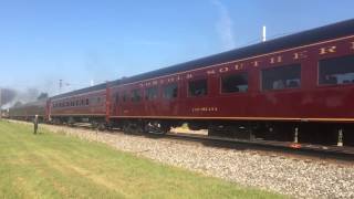 Nickel Plate Road 765 Steam Locomotive Passing The Lake Shore Railway Museum [upl. by Gardner]