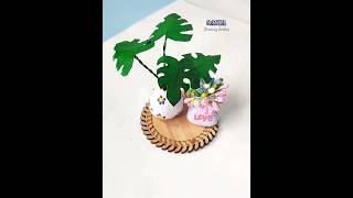 Mini Flower vase painting art diy artwork shorts ytshorts shortvideo [upl. by Gilberte95]