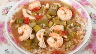 Homemade Gluten Free Chicken and Shrimp Gumbo [upl. by Imugem]